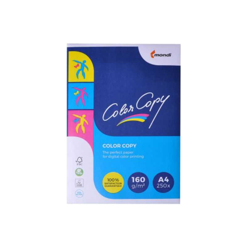 Igepa spalvotas kopijavimo popierius 160 g / m2 A4 250 vnt.
