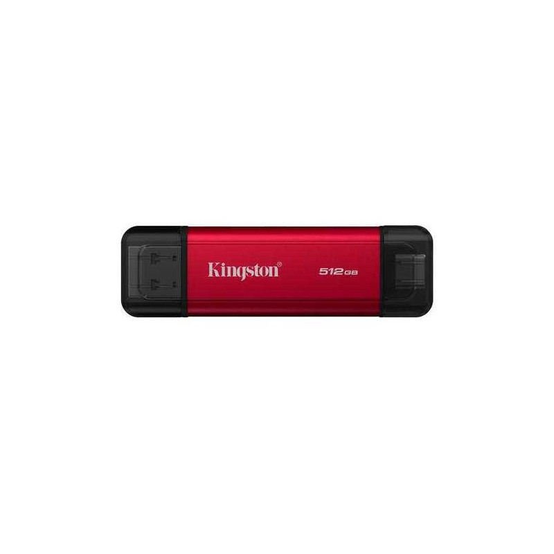 „Kingston“ 512 GB dvigubas USB-A / C, raudonas