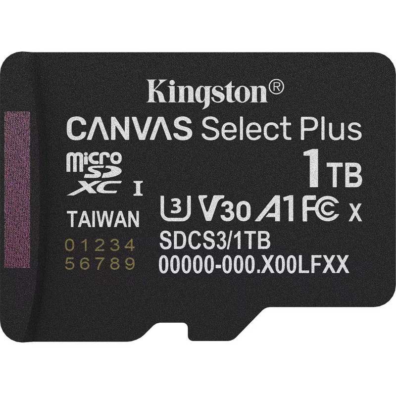 Kingston 1TB MicroSDXC 150R UHS-I V30 A1 SDCS3 / 1TBSP