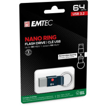 Emtec USB3.2 Nano žiedas T100 64GB