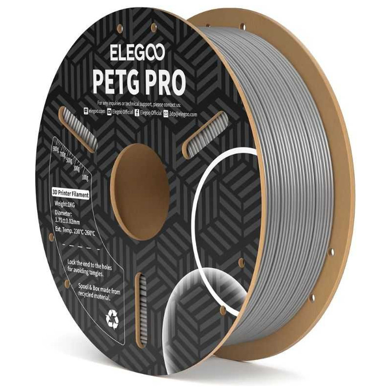 Elegoo PETG Pro pilka 1kg filamentas