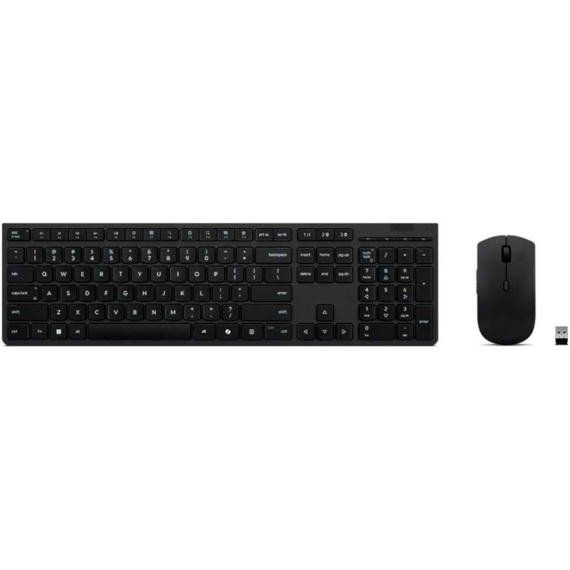 Lenovo Professional Wireless Rechargeable Combo Keyboard and Mouse (US) Black