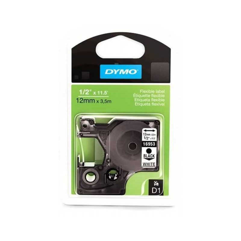 Dymo Etikečių juosta D1 S0718040 Juoda ant balto
