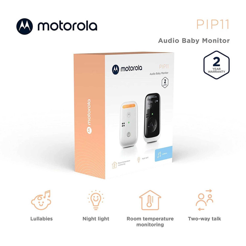 Motorola Audio Baby Monitor PIP11 White / Black