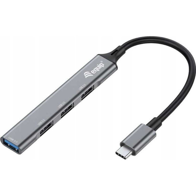 EQUIP USB-Hub 4-Port 3.0 Black