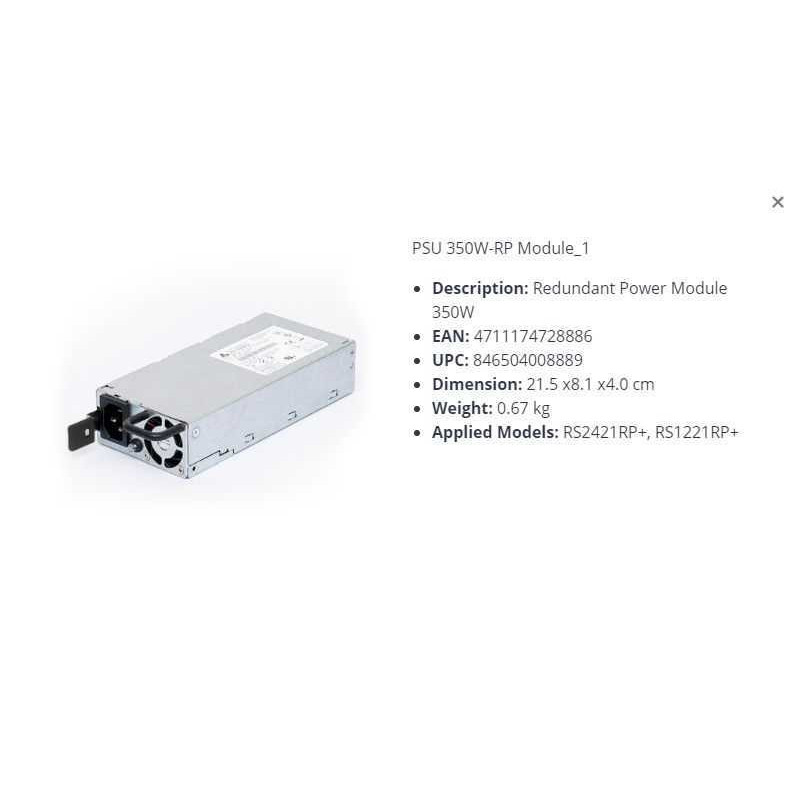 Synology modulis 1 350W