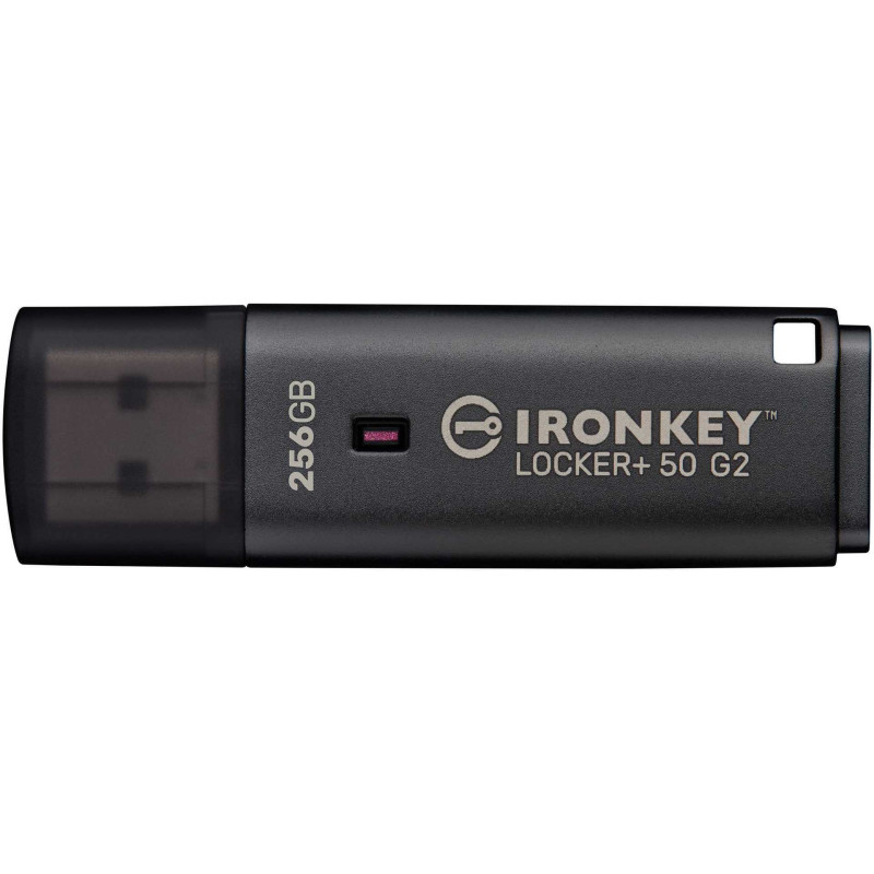 Kingston 256GB IronKey Locker Plus 50 G2 USB-A Black