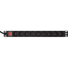 Gembird PDU 9xFR 1U 16A 2m