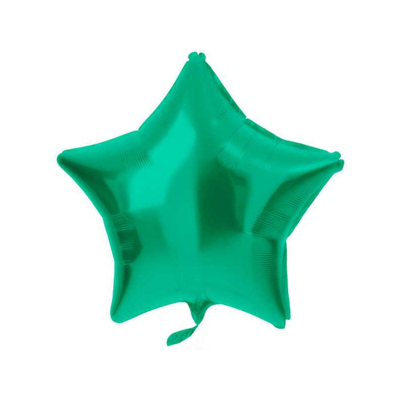 Folat Foil Balloon "Star" 48cm Matte Green Metallic