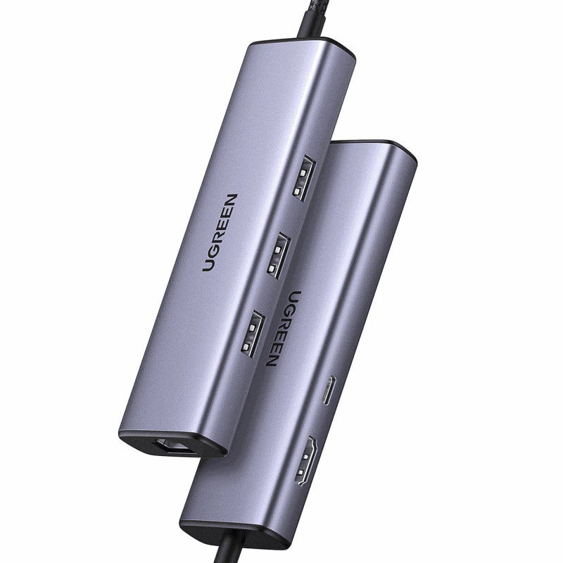 Ugreen 6in1 USB-C Multifunction Adapter 3x USB A 3.0, HDMI, RJ45, PD