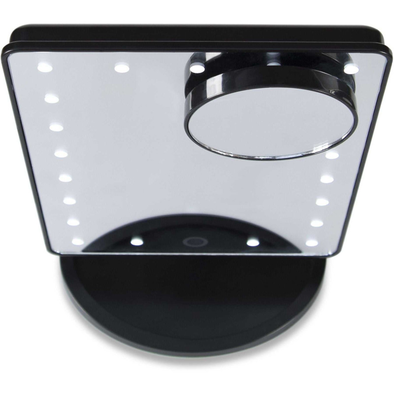 RIO 24 LED Touch Dimmable Makeup Mirror Black