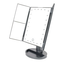 RIO 24 LED Touch Dimmable Makeup Mirror, Black