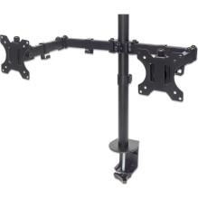 MANHATTAN Dual Desk Mount 13" - 32" Black