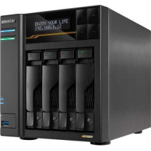 Asustor Lockerstor 4 Gen3 AS6804T 4-Bay Juoda Asustor Lockerstor 4 Gen3 AS6804T 4-Bay Juoda