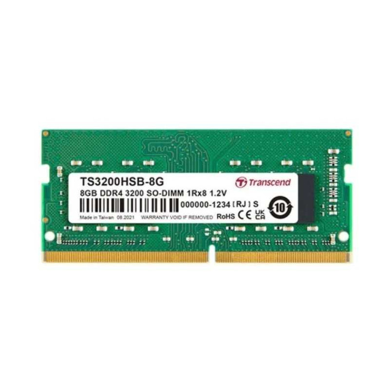 Transcend Green 8GB DDR4 3200MHZ SO-DIMM TS3200HSB-8G