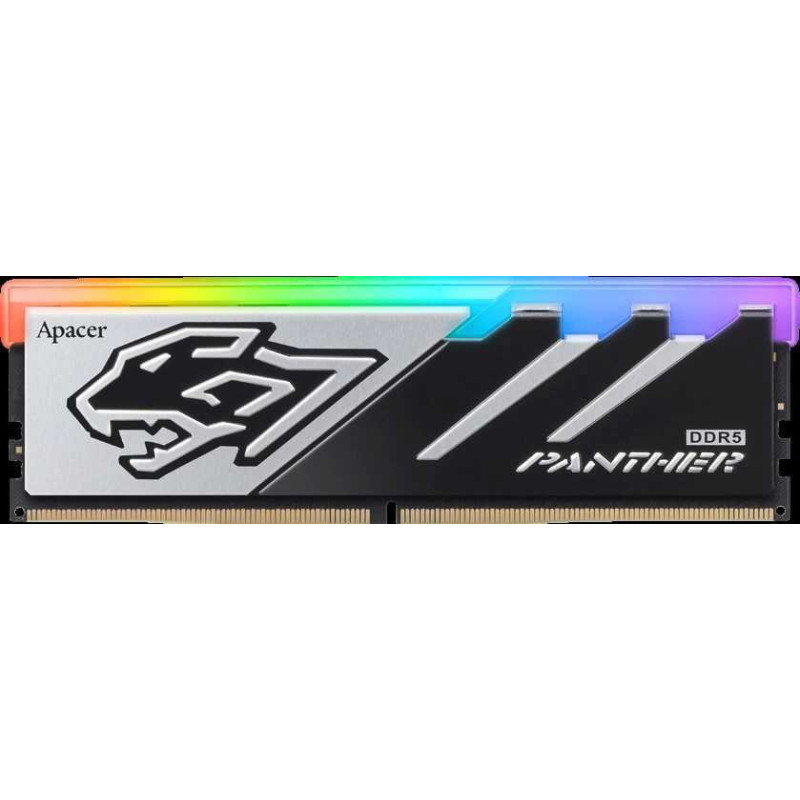 Apacer Panther RGB Black / Silver 16GB DDR5 5600MHZ DIMM AH5U16G56C5229BAA-1