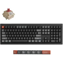 Keychron V6 Ultra 8K Šilkiniai POM Red Juodi (EN)