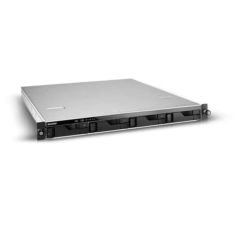Asustor Lockerstor 4RD NAS Rack (1U) Intel Atom C3538 8 GB DDR4 Pilka