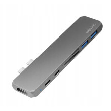 Logilink UA0302 USB-C pilkas