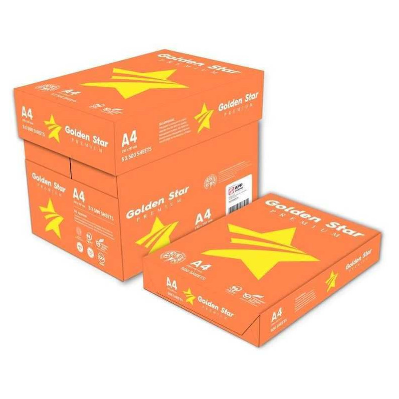 NENURODYTA_V Golden Star A4 80 GSM 500 Lapai
