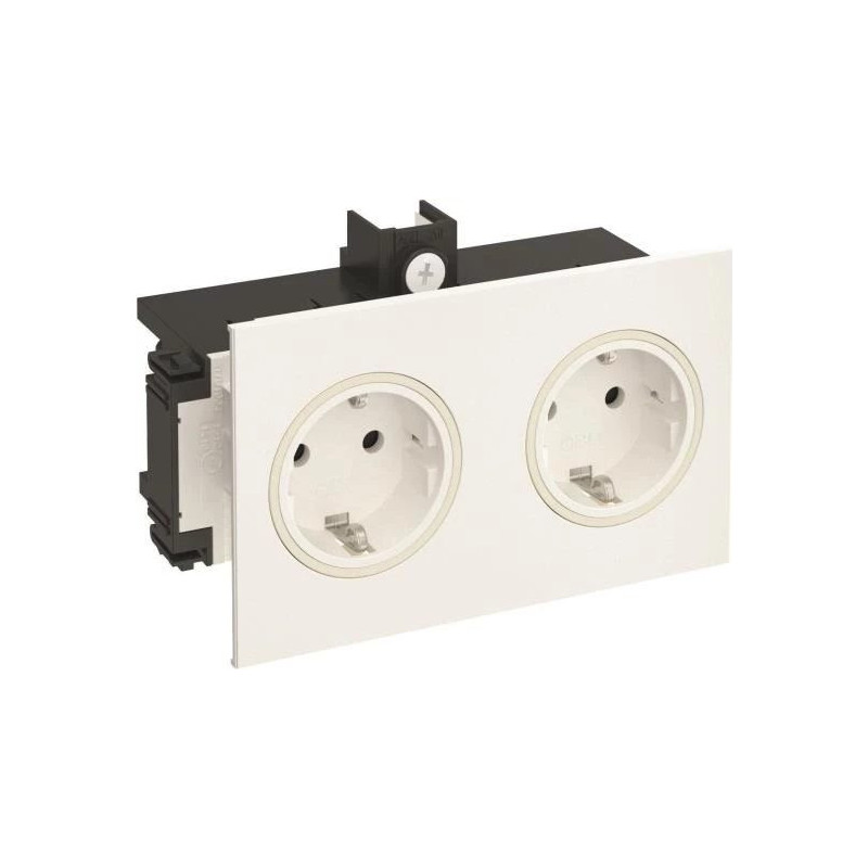 Rehau kontaktligzda 2-vietīga SIGNA IN tīri balta BRK 2STD (6121014)