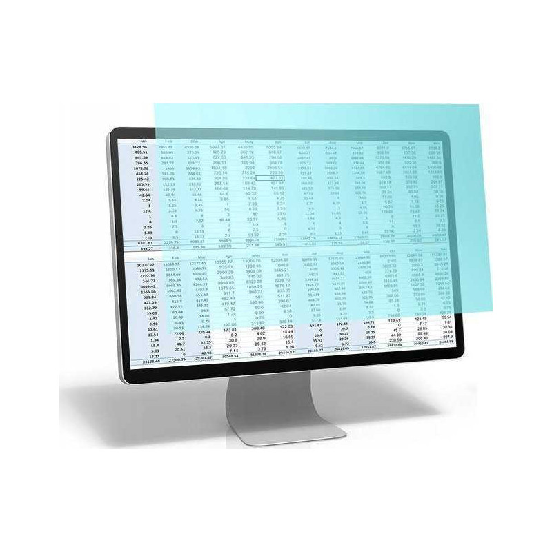 Qoltec mėlynos šviesos filtras 24" 16:9 akių apsaugai