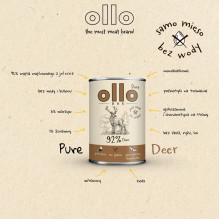 OLLO Pure Deer - wet dog food - 850 g OLLO Pure Deer - wet dog food - 850 g