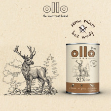 OLLO Pure Deer - šlapias šunų ėdalas - 850 g OLLO Pure Deer - šlapias šunų ėdalas - 850 g