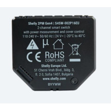 Shelly 2PM Gen4 dual WiFi relay with energy measurement