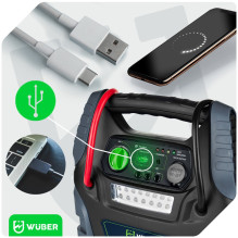 5-in-1 booster compressor with jump starter W14270 WUBER 5-in-1 booster compressor with jump starter W14270 WUBER