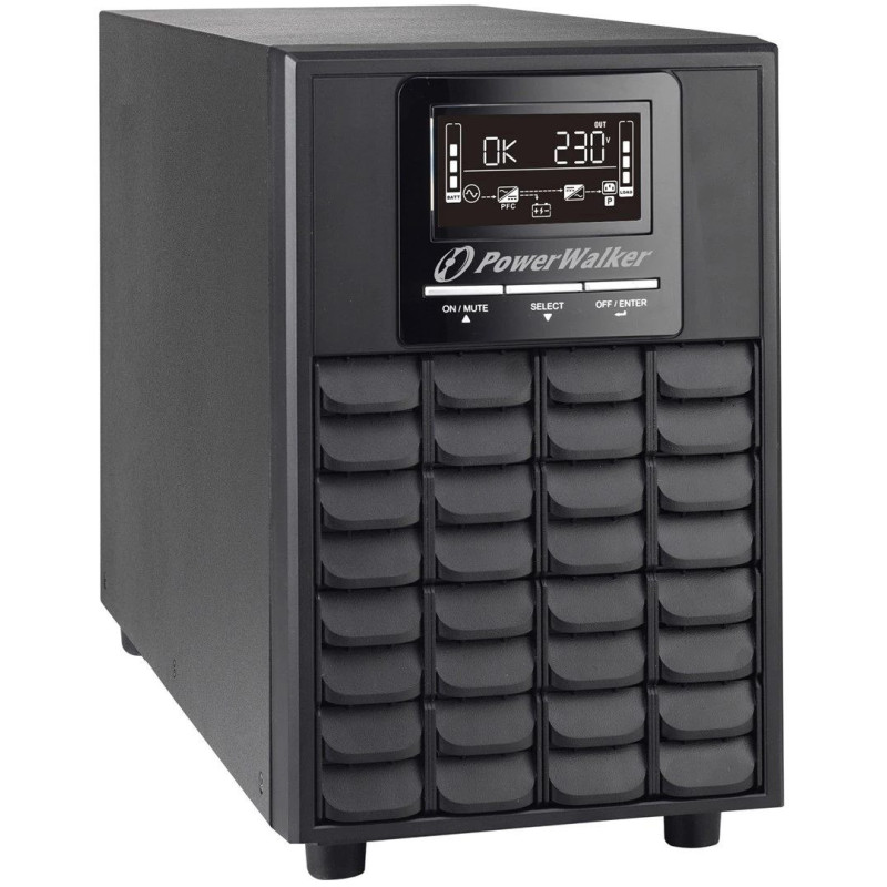 PowerWalker VFI 1500 CG PF1 Double-conversion (Online) 1.5 kVA 1500 W 4 AC rozetes
