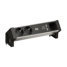 BACHMANN DESK2 ALU BLACK 2x...
