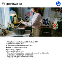 HP DeskJet 2921 belaidis daugiafunkcis spalvotas spausdintuvas