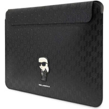 Karl Lagerfeld Saffiano Monogram Ikonik 16" Black