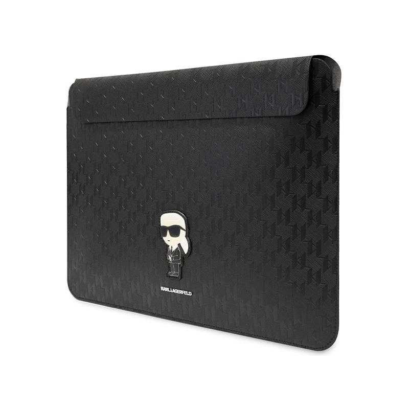 Karl Lagerfeld Saffiano Monogram Ikonik 16" Black