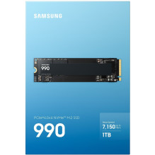 Samsung SSD 1TB 7,1 / 6,5G 990 M.2 SAM NVMe (PCIe 4.0 x4, NVMe 2, M.2 2280, vidinis) Samsung SSD 1TB 7,1 / 6,5G 990 M.2 SAM NVMe (PCIe 4.0 x4, NVMe 2, M.2 2280, vidinis)
