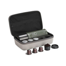 OUTIN Outin Nano Travel Kit, Espresso Machine Bundle with Nano Protective Case, model OTEM-01, color Forest Green OUTIN Outin Nano Travel Kit, Espresso Machine Bundle with Nano Protective Case, model OTEM-01, color Forest Green