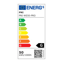 PNI GreenHouse WS50 PRO 50W LED prožektorius su 6W saulės baterija, 5000mAh baterija, 800lm, nuotolinio valdymo pultu, l PNI GreenHouse WS50 PRO 50W LED prožektorius su 6W saulės baterija, 5000mAh baterija, 800lm, nuotolinio valdymo pultu, l