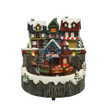 Christmas decoration "House" with LED lighting, 15 cm
