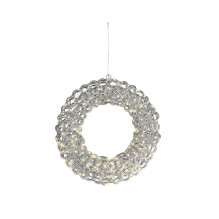 Decoration 'Ring' with LED lighting, 493889, D38 cm, silver Decoration 'Ring' with LED lighting, 493889, D38 cm, silver