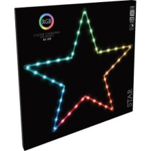 Dekoracija Žvaigždė su LED, AVX000120, D60 cm, įv. spalvų Dekoracija Žvaigždė su LED, AVX000120, D60 cm, įv. spalvų