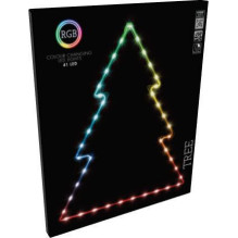 Dekoracija Eglė su LED, AVX000130, H60 cm, 48 cm, įv. spalvų Dekoracija Eglė su LED, AVX000130, H60 cm, 48 cm, įv. spalvų