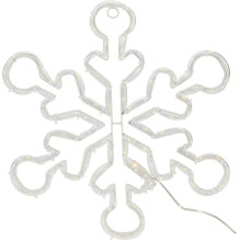 LED Snowflake Decoration, AX3300210, D32 cm, white LED Snowflake Decoration, AX3300210, D32 cm, white