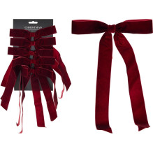 Christmas Tree toy Bow, bordo, poliester, 5 pcs