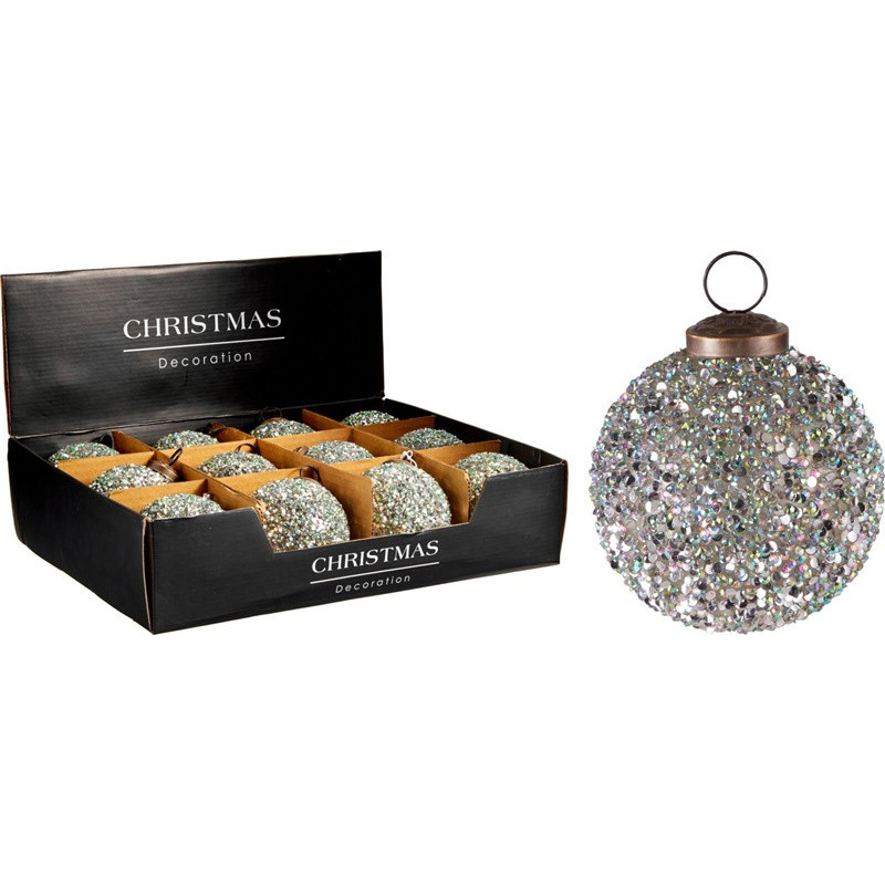 Christmas Tree toy A75202590, silver, glass