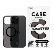 Telefono dėklas - PanzerGlass CARE™ Smokey dėklas, skirtas iPhone 16 Pro Max, modelis 1352, MagSafe juodas Telefono dėklas - PanzerGlass CARE™ Smokey dėklas, skirtas iPhone 16 Pro Max, modelis 1352, MagSafe juodas