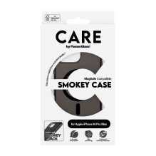 Telefono dėklas - PanzerGlass CARE™ Smokey dėklas, skirtas iPhone 16 Pro Max, modelis 1352, MagSafe juodas Telefono dėklas - PanzerGlass CARE™ Smokey dėklas, skirtas iPhone 16 Pro Max, modelis 1352, MagSafe juodas