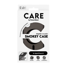 Telefono dėklas - PanzerGlass CARE™ Smokey dėklas iPhone 16 su juodu MagSafe Telefono dėklas - PanzerGlass CARE™ Smokey dėklas iPhone 16 su juodu MagSafe