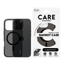 Telefono dėklas - CARE™ by PanzerGlass® dūminis dėklas, skirtas iPhone 16 Pro, MagSafe, juodas, modelis 1350 Telefono dėklas - CARE™ by PanzerGlass® dūminis dėklas, skirtas iPhone 16 Pro, MagSafe, juodas, modelis 1350