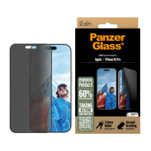 Ekrano apsauga - PanzerGlass P2862 iPhone 16 Pro dvipusis privatumas